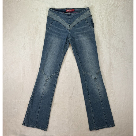 Miss Sixty Denim - Miss Sixty Size 25 Women's Flared Jeans Pink Stitching Unique Fashion Denim